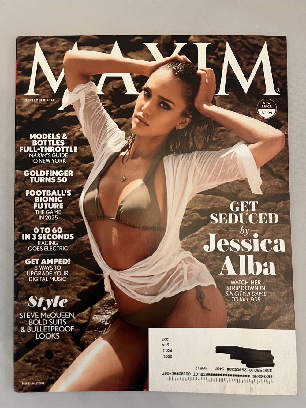 Maxim Magazine - Cover Jessica Alba - September 2014 - Issue 196